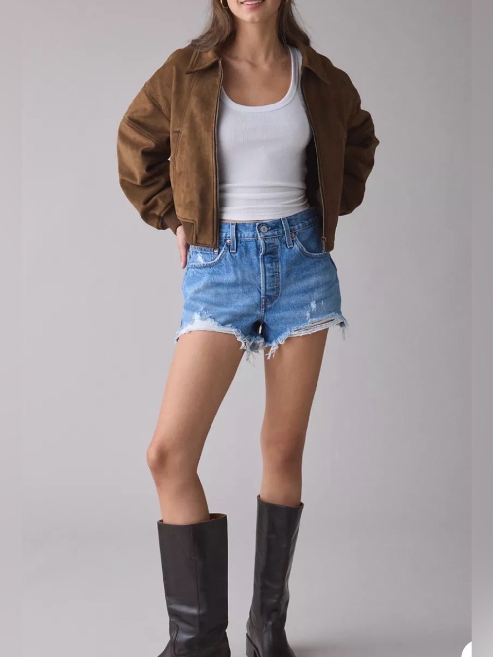 NWT Levi's Women's Original 501 Distressed Denim Shorts
